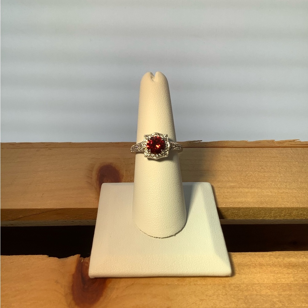 Bomb Party Red Garnet/Ruby ring